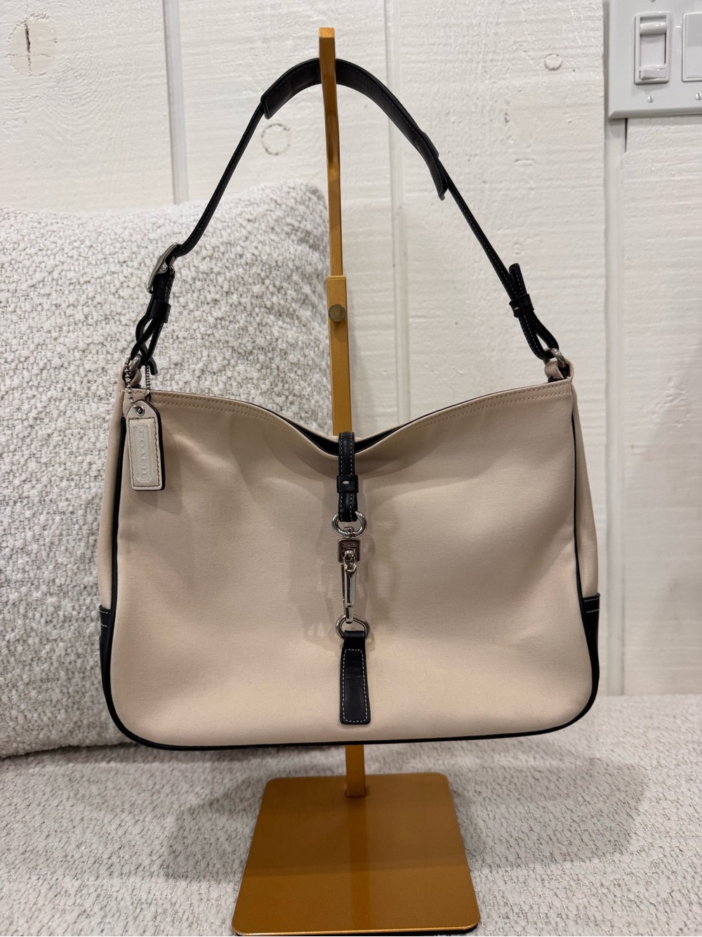 vintage Coach Hamptons Clip Hobo